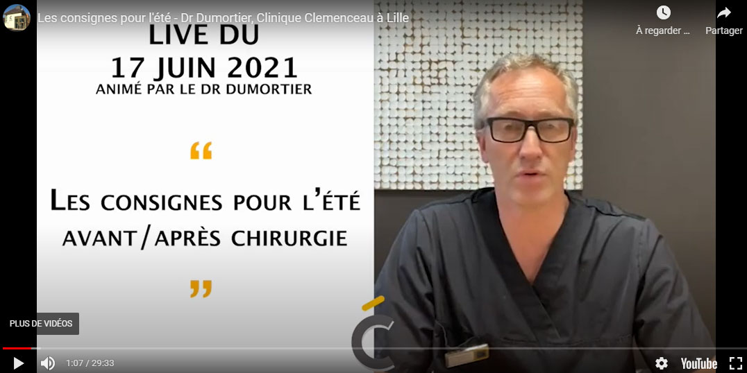 Les consignes pour l'été - Clinique Clemenceau